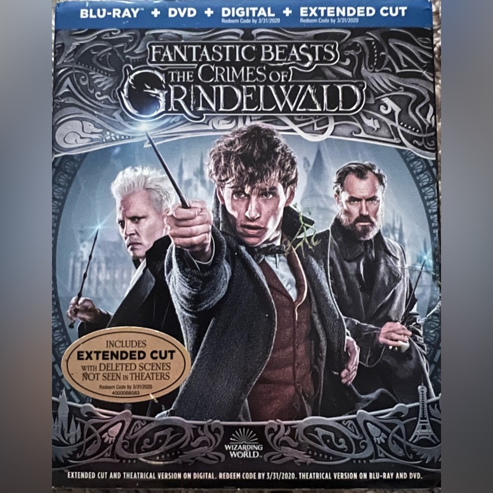 Fantastic Beasts: The Crimes of Grindelwald. Never Opened. BLU-RAY. NWOT